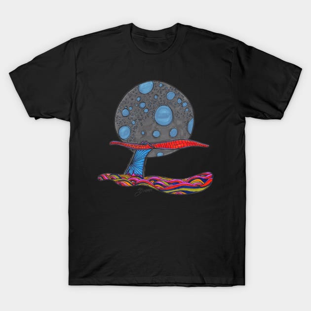 Ethereal Whale Tail T-Shirt by Joseph Baker